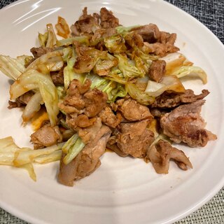 豚肉とキャベツのオイスター炒め